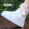 Lfzhjz Reusable PVC Waterproof Shoe Covers, Shoe Covers for Rain with Waterproof Zipper and Drawstring Design, Not-Slip Plastic Shoe Covers for Women and Men.(X-Large) view 2