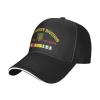 1st Infantry Division Vietnam Veteran Baseball Cap Adjustable Trucker Veteran Cap for Men Women Black view 2