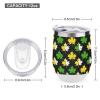 Canadian Maple Leaf 12 Oz Coffee Mug Stainless Steel Wine Tumbler Travel Mug Tea Cup with Lid White-Color view 2