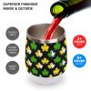 Canadian Maple Leaf 12 Oz Coffee Mug Stainless Steel Wine Tumbler Travel Mug Tea Cup with Lid White-Color view 4