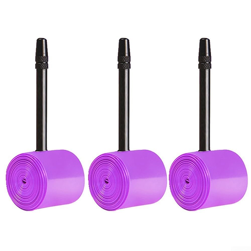 1/3 Pcs Purple for TPU Inner Tube For 700C Road Bikes, Lightweight Bicycle Inner tubes Replacement(gravel35-50C FV45)