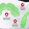 SafeJawz Elements Earth Dual Layer Mouthguard with Case, Adult and Junior Mouth Guard for Boxing, Basketball, Lacrosse, Football, Martial Arts, Hockey and All Contact Sports (Junior <11 Years, Green) view 4
