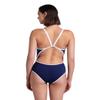 ARENA Women's Icons Solid Sports Swimsuit Super Fly Back Racing Training Competitive Swim Bathing Suit Athletic Swimwear, Navy/White/Red Multi, US Size 32 view 2