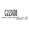 Uflex Boat Throttle Control Cable C22X08 | Push Pull 8 FT view 3