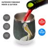 American White Pelican 12 Oz Coffee Mug Stainless Steel Wine Tumbler Travel Mug Tea Cup with Lid White-Color view 4