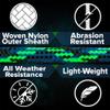 Paracord Planet 275lb Paracord  3/32 Inch (2.38 mm) Nylon Crafting Cord with 5 Strand Inner Core  Gold (1000 ft) view 4