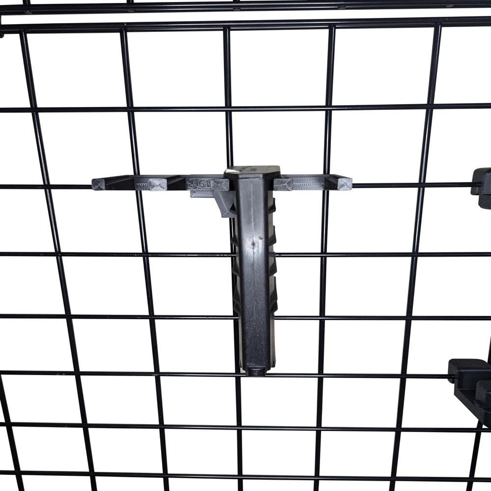 Hammy3DPrints Mount for Saiga SGM 308 Mags - Gridwall | Magazine Holder Storage Rack (3 Mag)