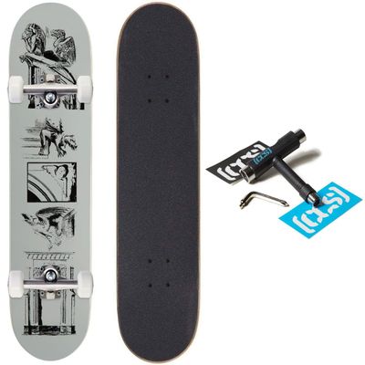 [CCS] Gargoyle Skateboard Complete - Silver - 8.50"