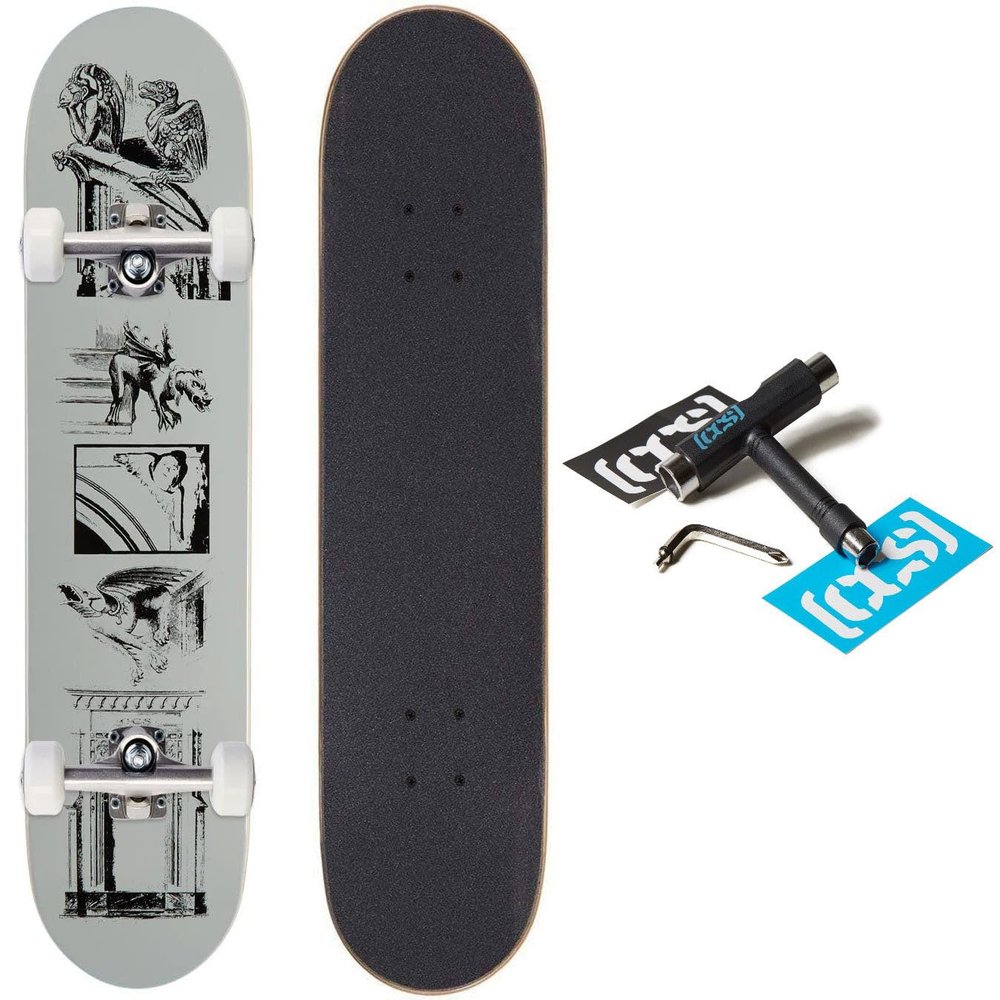 [CCS] Gargoyle Skateboard Complete - Silver - 8.50"
