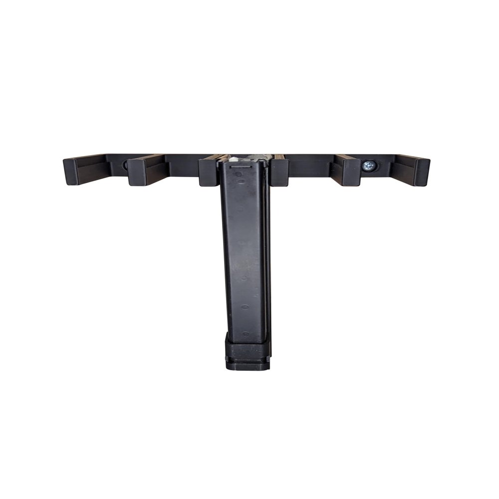 Hammy3DPrints Mount for Zastava Pap M77 Mags - Wall | Magazine Holder Storage Rack (Baseplate Lip, 3 Mag)