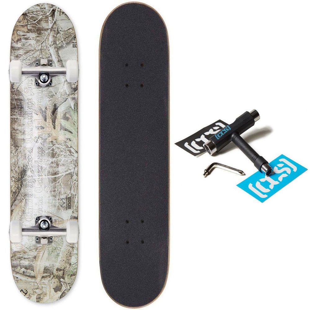 [CCS] Social Camouflage Embossed Skateboard Complete - Realtree Edge - 8.25"