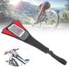 with Phone Pouch Sweat Guard, Black Red Denim Frame Sweat Absorbs Guard for Indoor Fixed Mountain, Road Cycling Training view 2