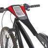 with Phone Pouch Sweat Guard, Black Red Denim Frame Sweat Absorbs Guard for Indoor Fixed Mountain, Road Cycling Training view 3