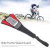 with Phone Pouch Sweat Guard, Black Red Denim Frame Sweat Absorbs Guard for Indoor Fixed Mountain, Road Cycling Training view 4