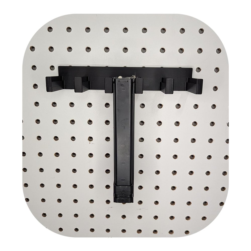 Hammy3DPrints Mount for Zastava M77 Pap Mags - Pegboard/Metal Pegboard/Skadis/etc. | Magazine Holder Storage Rack (Vault Tek, Baseplate Lip)