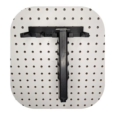 Hammy3DPrints Mount for Saiga SGM 308 Mags - Pegboard/Metal Pegboard/Skadis/etc. | Magazine Holder Storage Rack (Heavyweight Diamond Plate Steel)