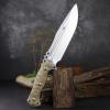 LENGRENChief 12.6 Inches THK Full Tang Drop Tactical Fixed Blade Knife Sleipner Steel G10 Handle Kydex Sheath for Camping,Hiking,Hunting,Fishing (White) view 2
