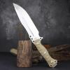 LENGRENChief 12.6 Inches THK Full Tang Drop Tactical Fixed Blade Knife Sleipner Steel G10 Handle Kydex Sheath for Camping,Hiking,Hunting,Fishing (White) view 3