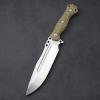 LENGRENChief 12.6 Inches THK Full Tang Drop Tactical Fixed Blade Knife Sleipner Steel G10 Handle Kydex Sheath for Camping,Hiking,Hunting,Fishing (White) view 4