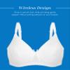 Bestform Womens 5006248 Striped Wireless Cotton Bra with Lightly-Lined Cups view 4