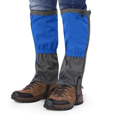 lvifloae 1 Pair Outdoor Waterproof Sports Climbing Hiking Legging Gaiters Shoe Boots Cover Orange Boot Gaiters (Blue)