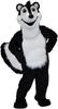 Smiling Stinky Skunk Mascot Costume Adult Size for Men & Women with Built-in Fan Inside the Head view 1