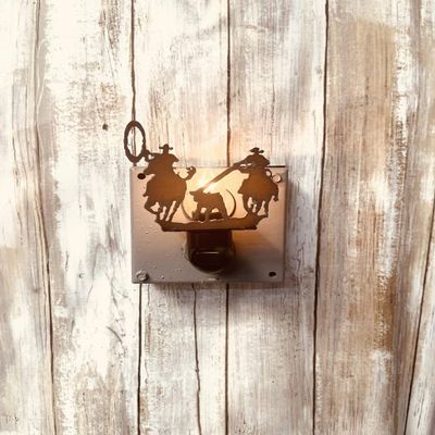 Team Roper Image Nightlight Rustic Rodeo
