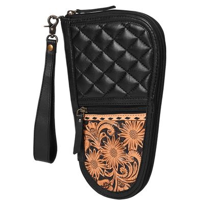 American Darling Gun Case Hair on Hand Tooled Genuine Leather Western Cases | Women Shotgun