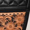 American Darling Gun Case Hair on Hand Tooled Genuine Leather Western Cases | Women Shotgun view 4