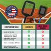Accubat Fungo Racket for Baseball & Softball Training - Baseball Racket with Durable Frame & Replaceable Netting - Quality Design for Accurate Fly Balls & Grounders - USA Made (26 Ounce, Black) view 3