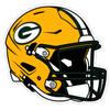 Siskiyou Sports NFL Green Bay Packers Helmet Auto Decal, Team Colors, One Size view 1