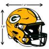 Siskiyou Sports NFL Green Bay Packers Helmet Auto Decal, Team Colors, One Size view 2