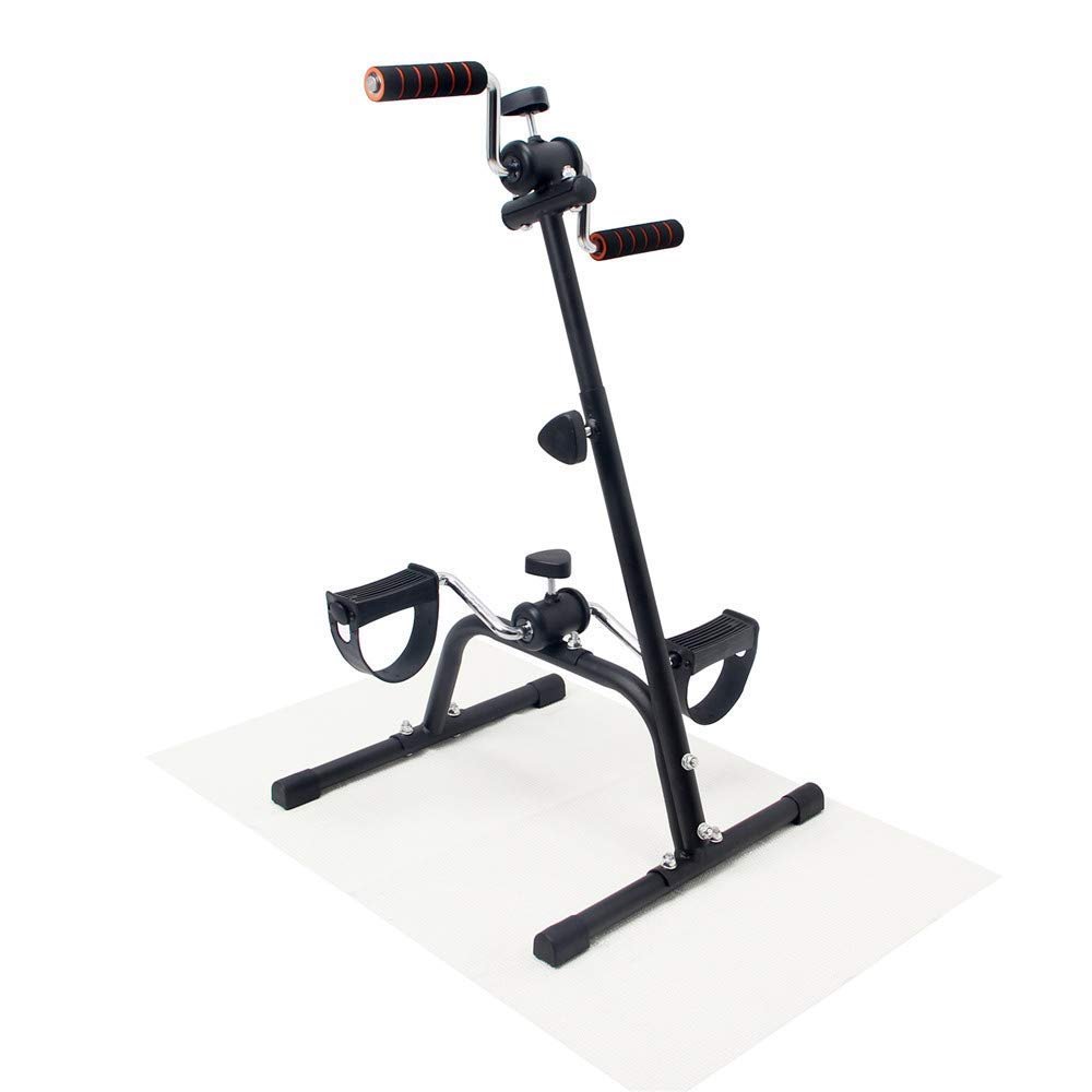 JDXQBLD Mini Exercise Bike Peddler for Leg Arm and Knee Recovery Exercise - Hand,Arm & Leg Exercise Peddling Machine,Adjustable Fitness Rehab Equipment for Seniors,Elderly,PT