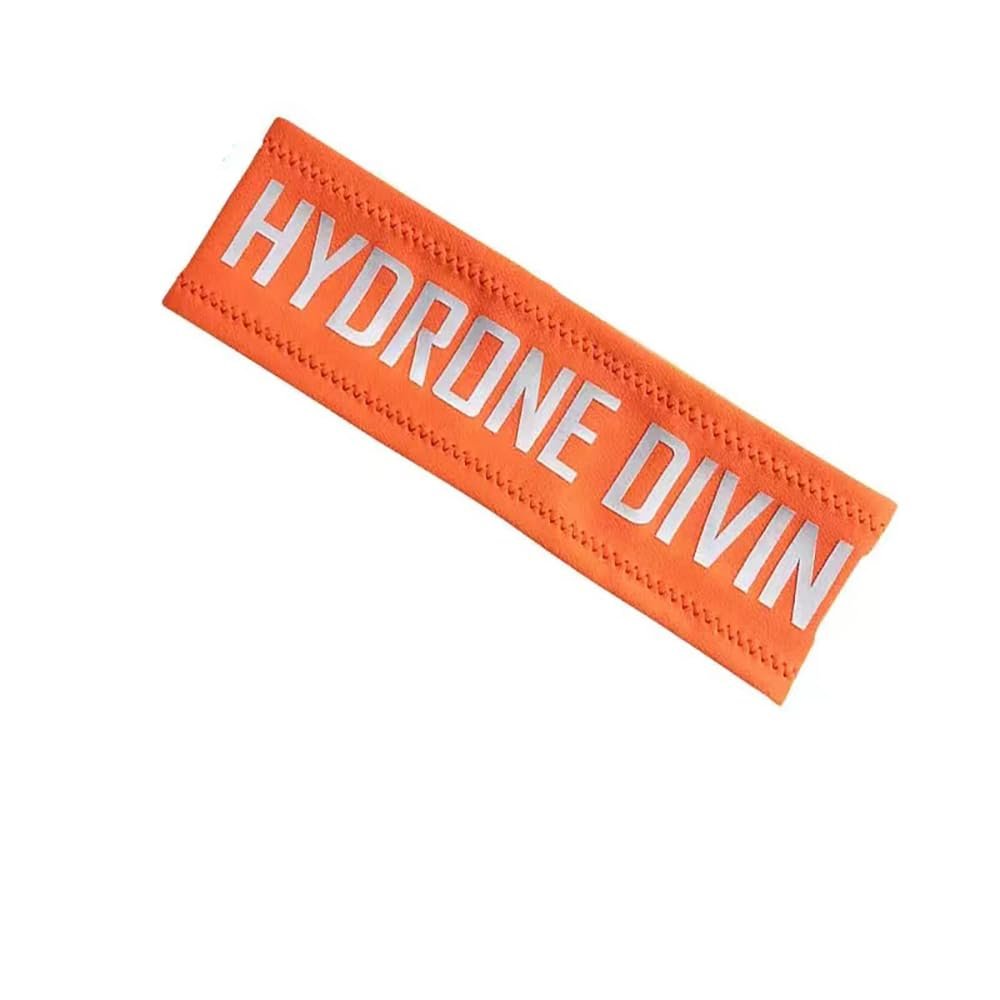 Hydrone Diving Headband 2mm Neoprene Scuba Hairband Elastic Non-Slip Swimming Headband Workout Sweat Bands for Women Men Children Scuba Dive Snorkeling Swimming Surfing (Orange)