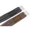 SIE EQUESTRIAN Contoured English Chafeless Girth Black Brown 46" / 48" / 50" / 52" / 54"/ 56" (Brown with Matching Elastic, 48") view 2