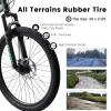 ALAKFORM 24/26/27.5 Inch Mountain Bike, Full Dual Suspension Mens Mountain Bike,21 Speed Disc Brake Adult Bicycles for Trail Commuter City Snow(26-Inch,Gray) view 3