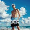 Fodyle Men's Swim Trunks Quick Dry 2 in 1 Beach Shorts Surf Swim Hawaii Shorts with Compression Lining 3X-Large view 2