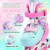 2PM SPORTS Girls Inline Skates for Kids Ages 5-8 8-12 3-5 4-6 6-12, Adjustable Kids Blades Roller Skates for Girl Women Beginner Youth Outdoor Indoor Size 11C 1 2 3 4 5 6 7 8 Pink Green Butterfly view 3