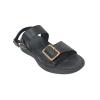 Women's Sandals Comfortable Adjustable Hiking Sandals Gold Buckle Two Wearable Designs (Black, Adult, Women, 6, Numeric, US Footwear Size System, Medium) view 2