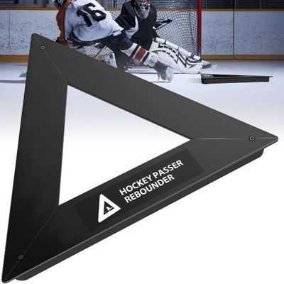 JUGGHOME Hockey Extreme Triangle Passer Rebounder Frame- Heavy Duty Hockey Training Equipment for Passing, Shooting, and Stickhandling Skills,Use On and Off The Ice-26 inch Passing Slot