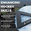JUGGHOME Hockey Extreme Triangle Passer Rebounder Frame- Heavy Duty Hockey Training Equipment for Passing, Shooting, and Stickhandling Skills,Use On and Off The Ice-26 inch Passing Slot view 4