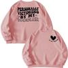 HHLLEOJK Mama Sweatshirt for Women, My Toddler Letter Printed Funny Sweatshirt for Mom Long Sleeve Crew Neck Pullover Tops