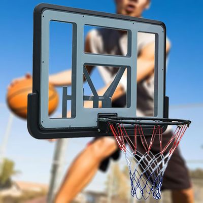 GFLCWYP Wall Mounted Professional Basket Ball Hoop, 44'' Wall Mounted Basketball Hoop and Mounting Bracket Combination Kit, Universal Outdoor Basketball Hoop for Home Training and Club
