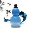Inalsion Gourd Water Bottle, 800ml Gourd Sports Water Bottle, Groud Water Bottle, Gourd Style Water Bottle, Gourd Bottle, Gourd Water Bottles, Travel Water Bottle Gourd (Blue) view 1