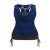 ROSE GAL Women's Plus Size V Neck Tank Lace Vest Shirt Sleeveless Summer Casual Round Neck Slim Hollow Shirt Casual Sleeveless Summer Tops(Blue/1X) view 1