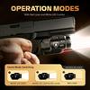 WARRIORLAND MB1 Pistol Light and Holster Combo, Fit for Glock 20/21/22/23 Gen 3-5 & Glock 34 Gen 4, Compact 500-Lumen Rail Mounted Tactical Weapon Light with Red Laser & White LED, Power Indicator view 4