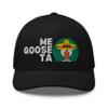 RIVEMUG NG Me Goose Ta Embroidered Curved Bill Trucker Hat Mid Crown Adjustable Funny Mexican Spanish Me Gusta Cap Black view 2