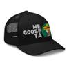 RIVEMUG NG Me Goose Ta Embroidered Curved Bill Trucker Hat Mid Crown Adjustable Funny Mexican Spanish Me Gusta Cap Black view 4