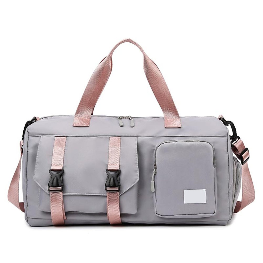 BLULILY Sports Gym Bag Duffle Bag with Shoes Compartment, Waterproof Travel Duffle Bag for Gym Swimming Vacation