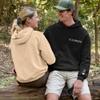 LullabyMall Personalized Embroidered Matching Sweatshirts For Couples, Roman Numeral Couples Sweatshirts, For Him & Her view 2